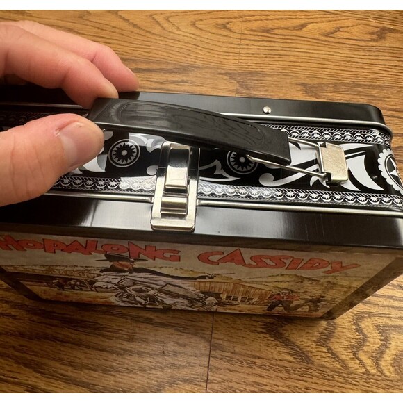 Metal Lunchbox "Hopalong Cassidy" Retro Reproduction Collectible 2009, Lead Safe - Picture 7 of 8